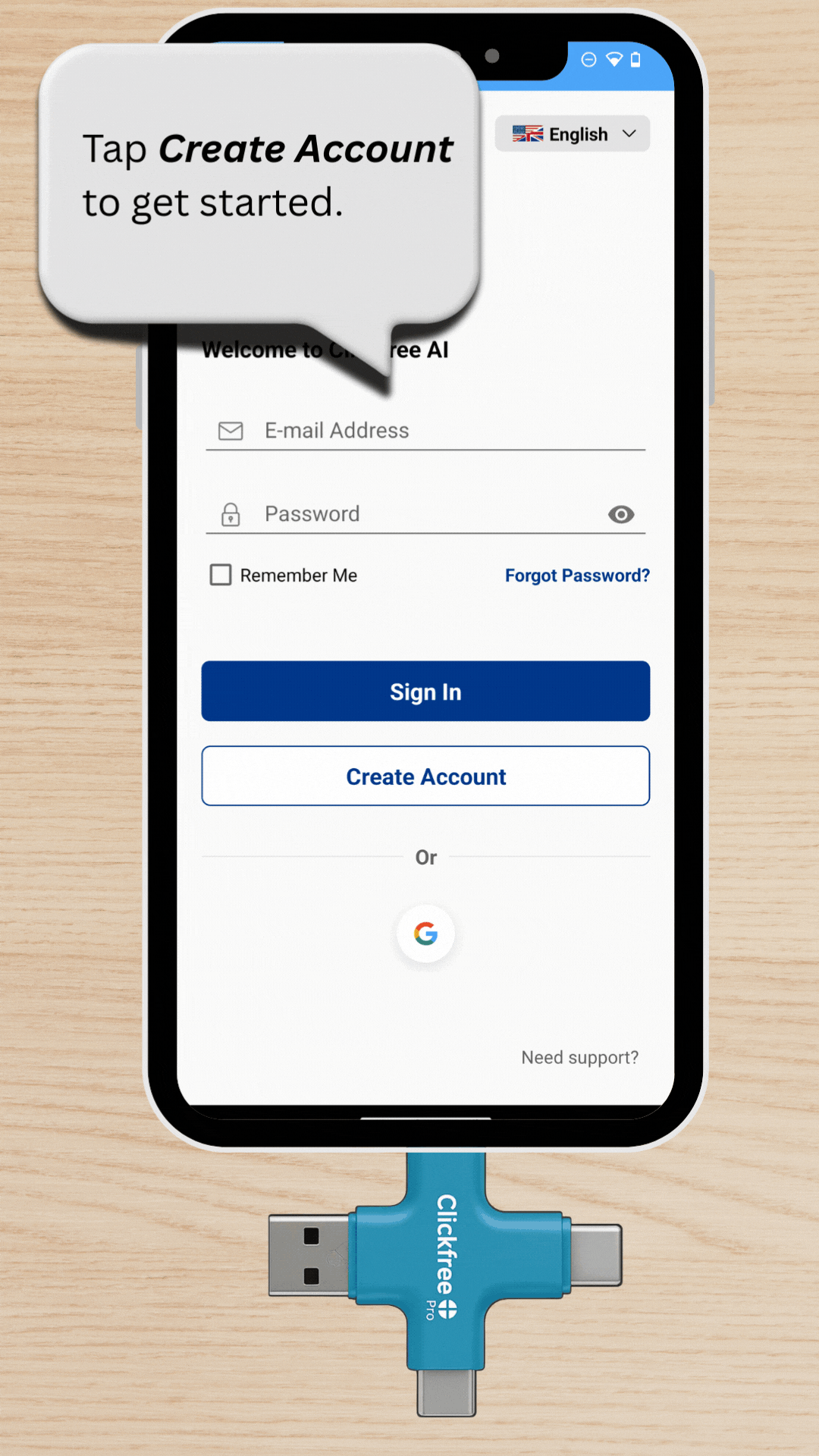 Marketing Emails, SMS, and Notifications You’ll get promotions, tips, and updates from Clickfree. Optional — you can unsubscribe anytime. Not checking won’t affect your backups or app use. 📊 Data (1).gif